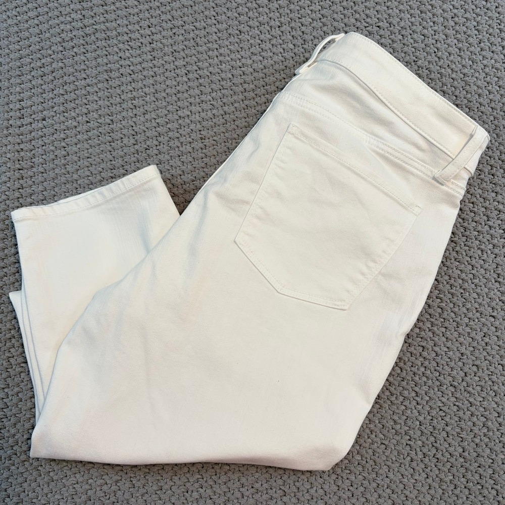 Talbots Slim Ankle White Stretch Casual Denim Jeans Womens 12